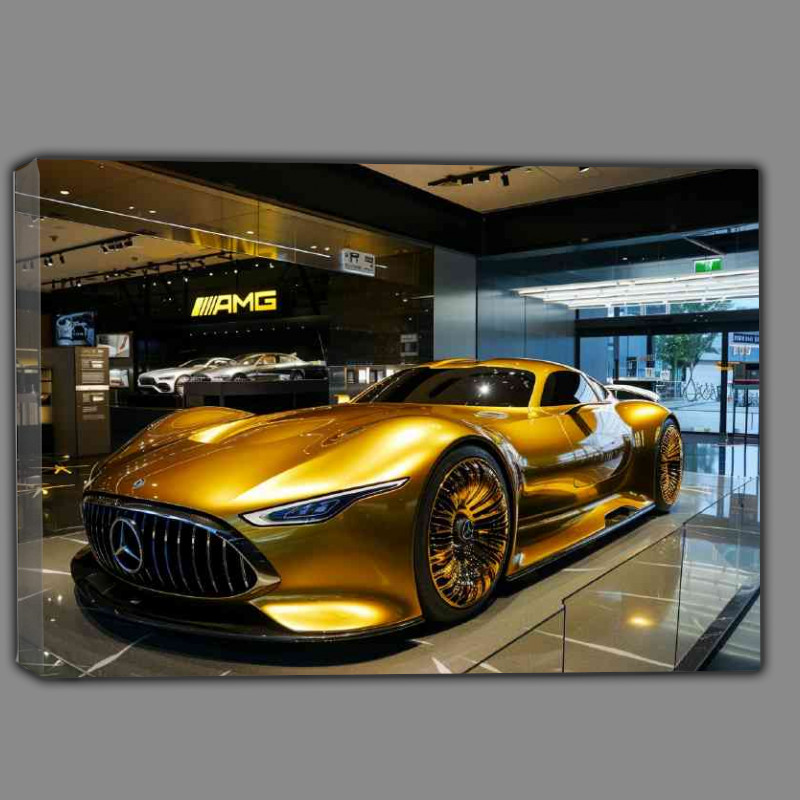 Buy Canvas : (Mercedes Style Golden AMG futuristic)