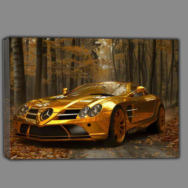 Buy Canvas : (Mercedes VECTOR 63 concept in the woods)