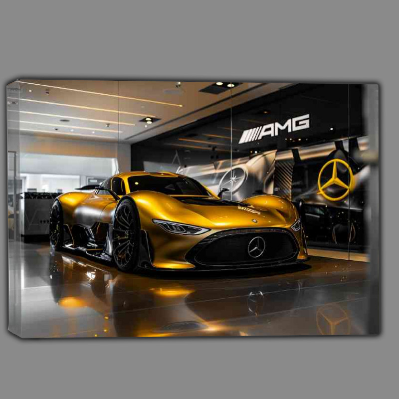 Buy Canvas : (Mercedes style AMG golden style vision)