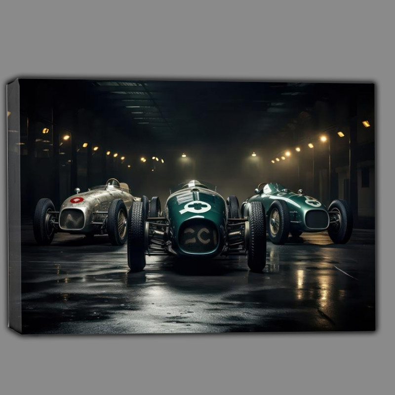 Buy Canvas : (Old school racing cars)