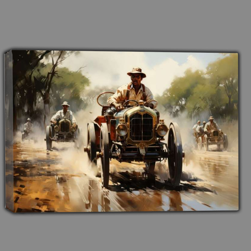 Buy Canvas : (Painted style old school racing)