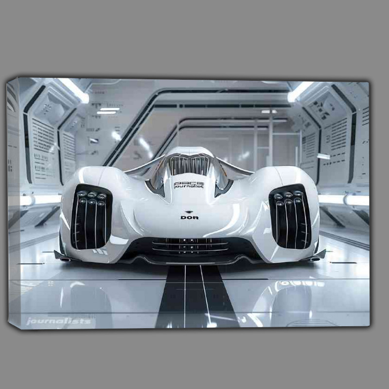 Buy Canvas : (Porsche style designed an alien supercar concept)