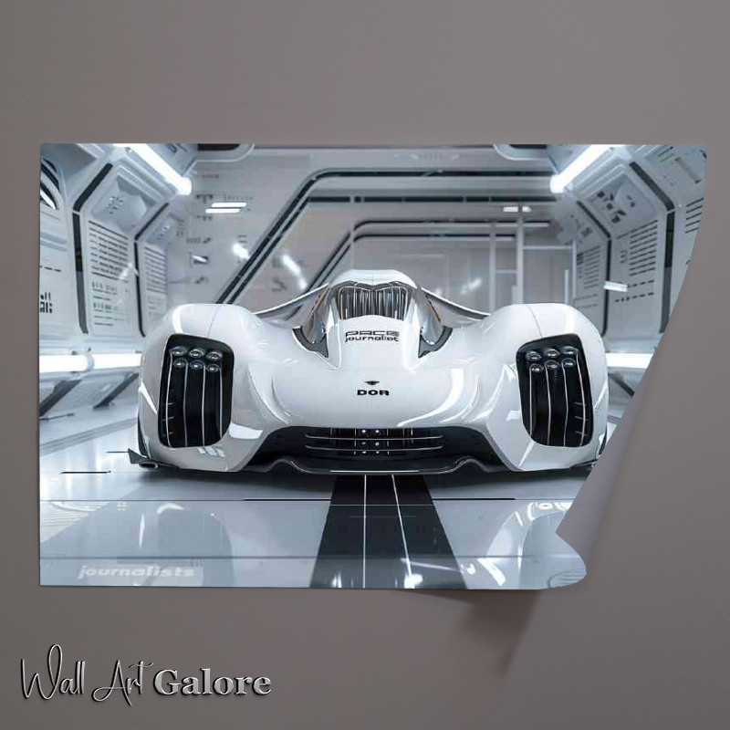 Buy Unframed Poster : (Porsche style designed an alien supercar concept)