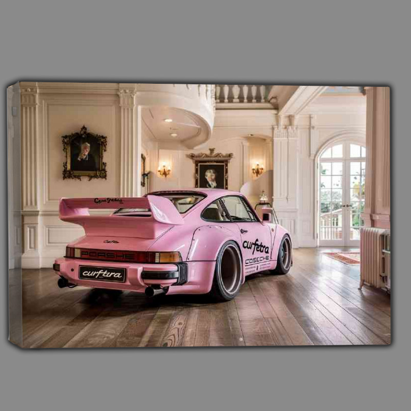Buy Canvas : (Rear pink widebody Porsche)