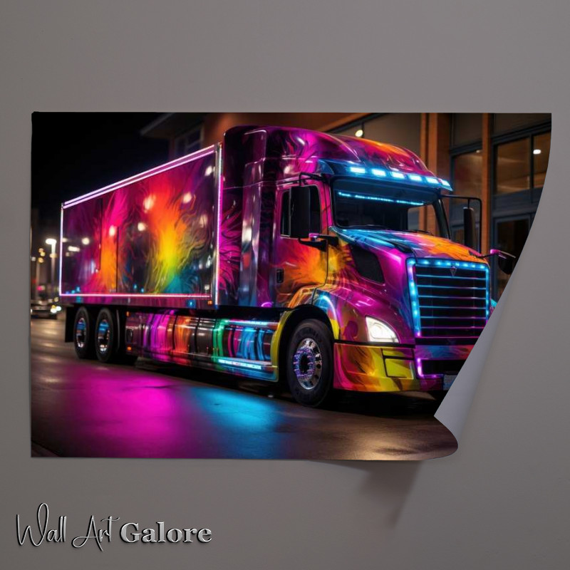 Buy Unframed Poster : (The Multi coloured truck)