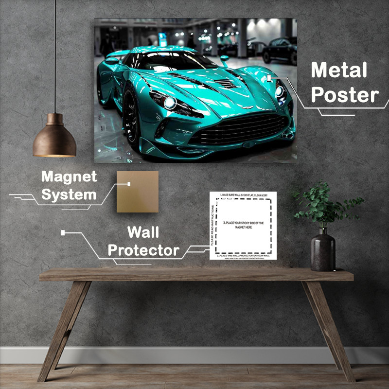 Buy Metal Poster : (futuristic smooth elegant concept style Aston Martin)