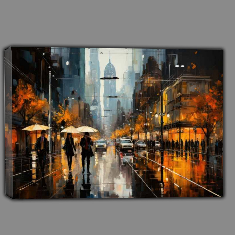 Buy Canvas : (Painting of New York City streets)