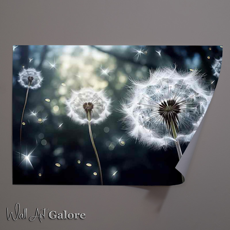 Buy Unframed Poster : (Dandilion flying to seed)