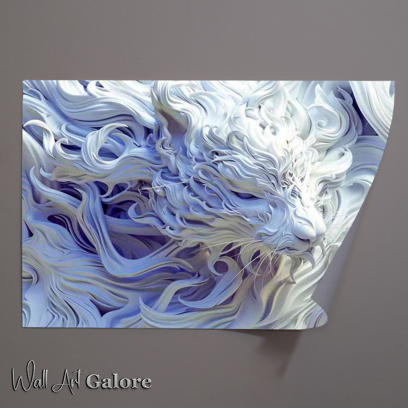 Buy Unframed Poster : (Fantasy creatures in white)