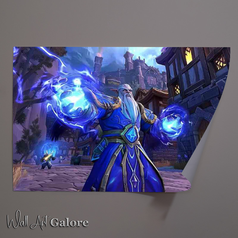Buy Unframed Poster : (Gnome mage in blue robes and armo)
