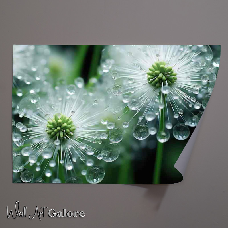 Buy Unframed Poster : (morning dew on a dandilion)