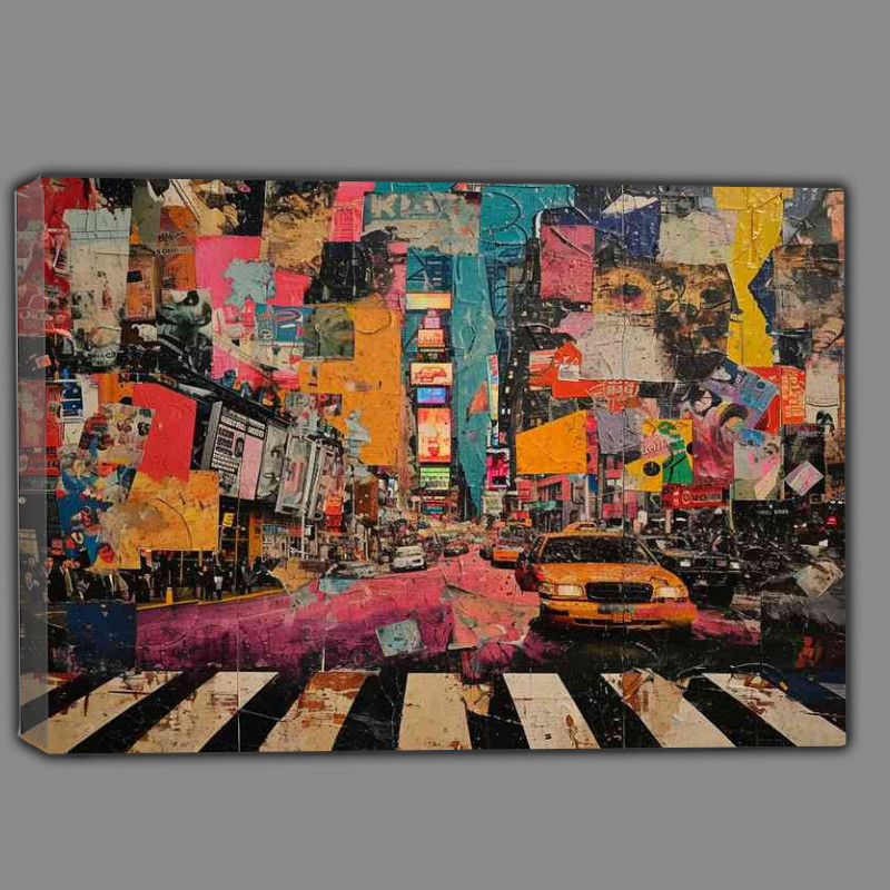 Buy Canvas : (A Mixed collage of city living)