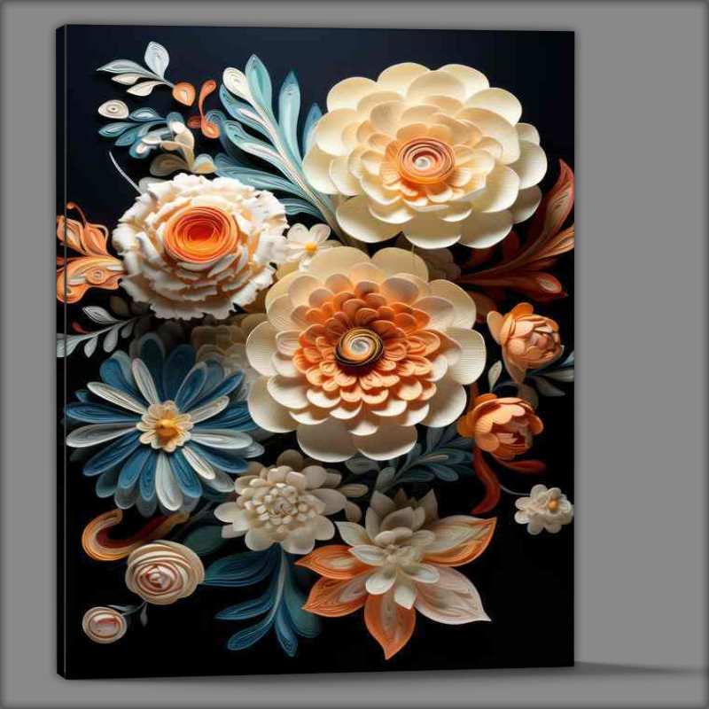 Buy Canvas : (Colorful Petal Panorama Abstract Creations)