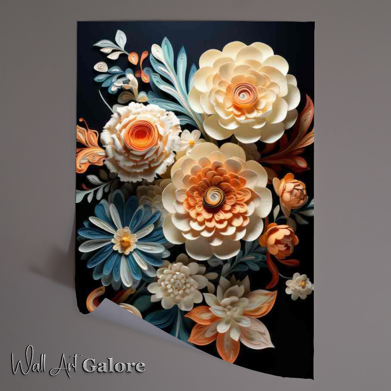 Buy Unframed Poster : (Colorful Petal Panorama Abstract Creations)