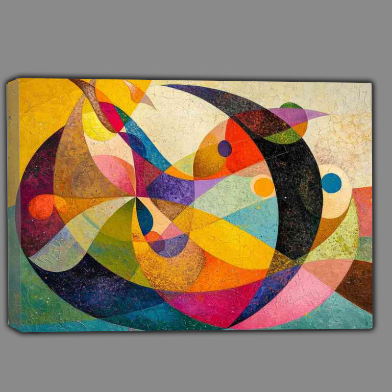 Buy Canvas : (Abstract shapes in a colourful style)
