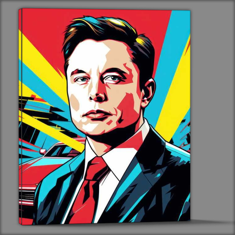 Buy Canvas : (Elon musk pop art)