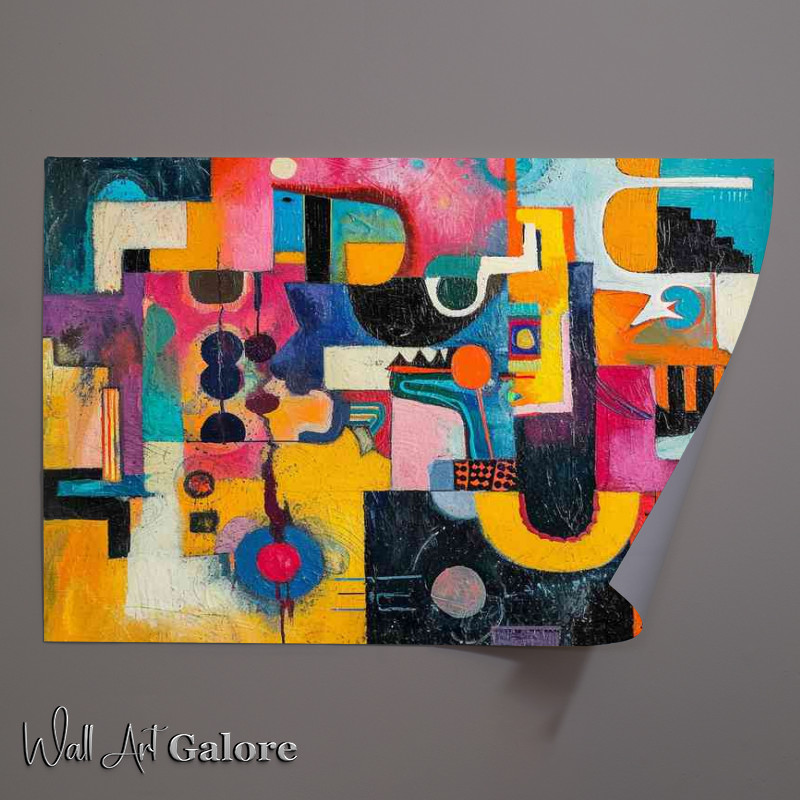 Buy Unframed Poster : (Depicting many shapes and sizes abstract form)