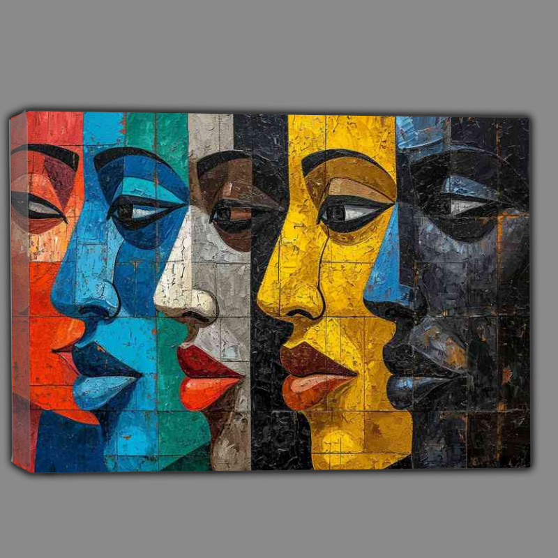 Buy Canvas : (Four different faces with mixed colours)