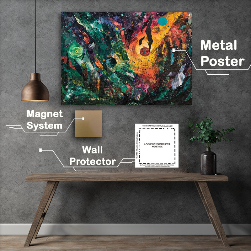 Buy Metal Poster : (Its all about the mixed media art)