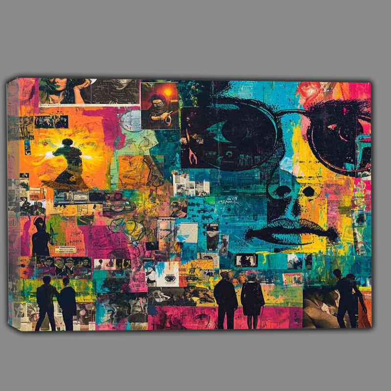 Buy Canvas : (Mixed collage of people street art)