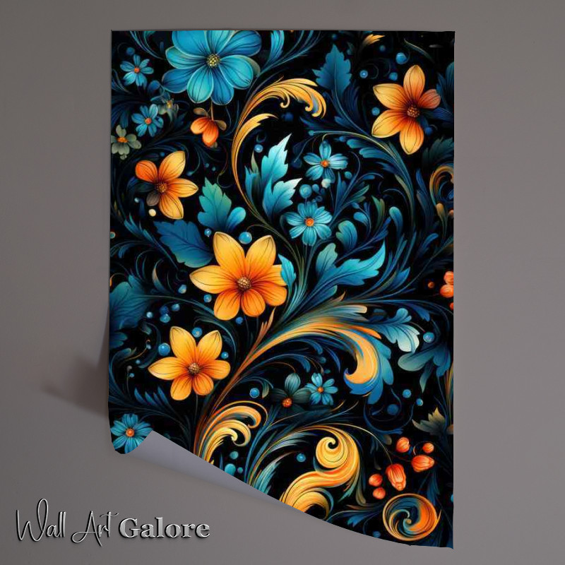 Buy Unframed Poster : (The Whispering Flowers Abstract Renditions)