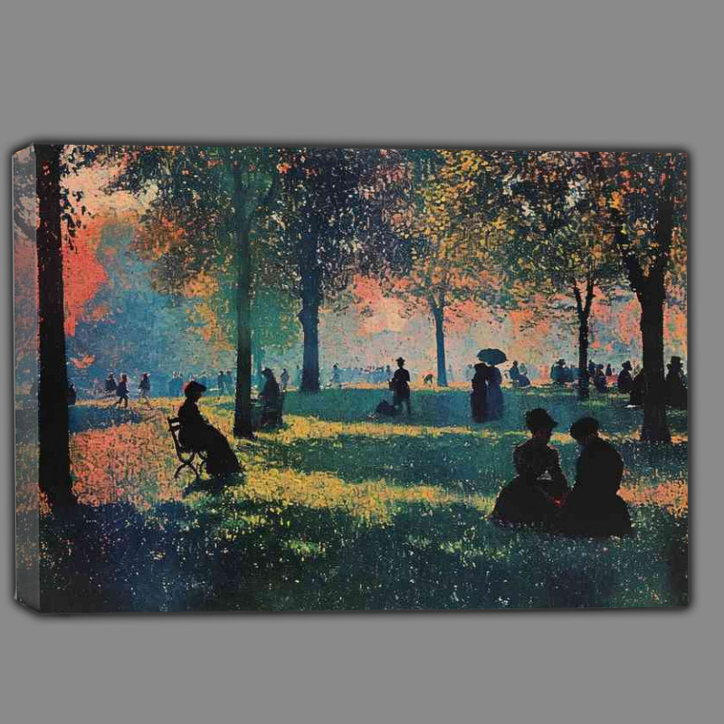 Buy Canvas : (People in the park sitting)