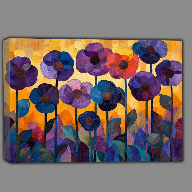 Buy Canvas : (Purple flowers in the afternoon sun)