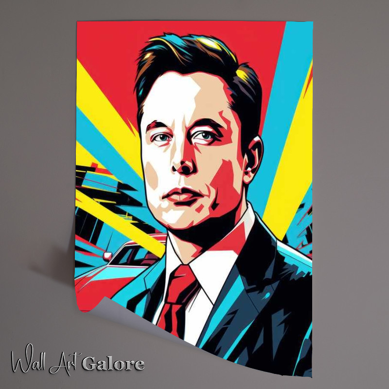 Buy Unframed Poster : (Elon musk pop art)
