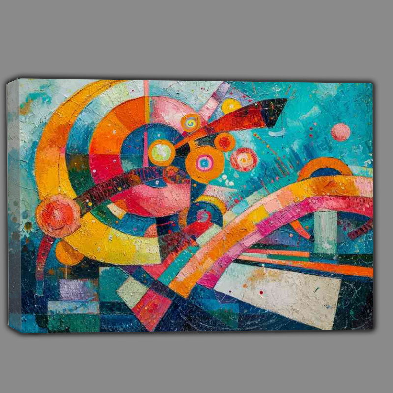 Buy Canvas : (Red green blue orange abstract style)