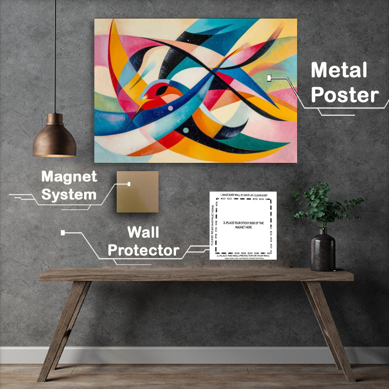 Buy Metal Poster : (Swirls and abstract shapes)