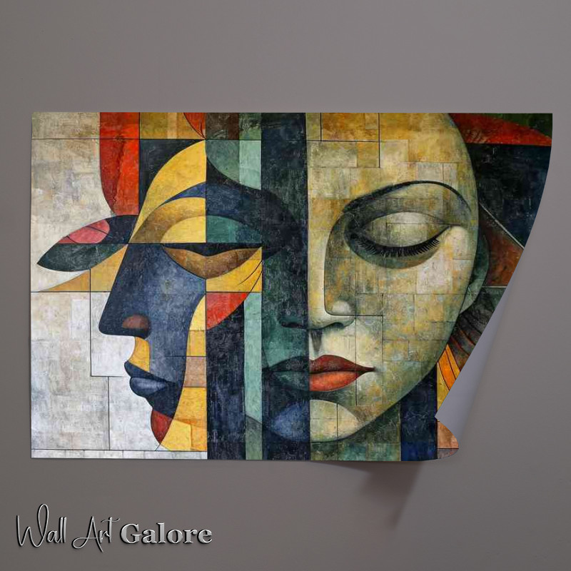 Buy Unframed Poster : (The dream ladys cubist style)