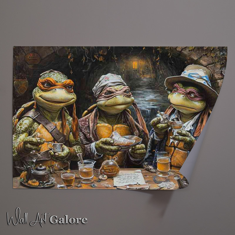 Buy Unframed Poster : (Turtles at the lunch party)