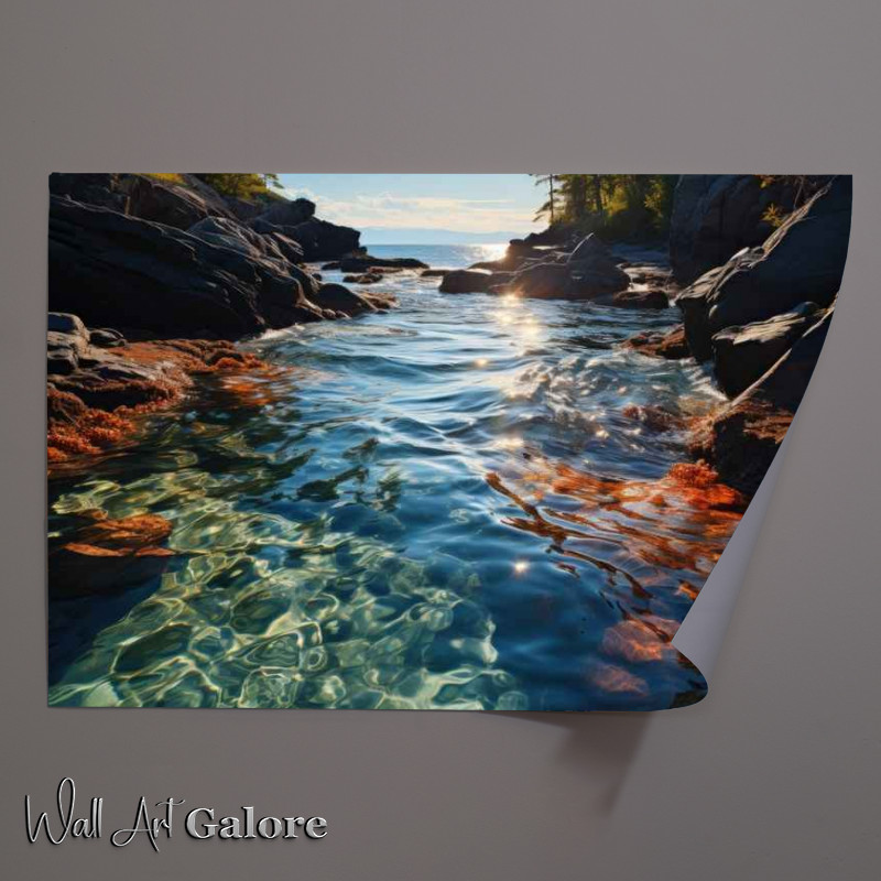 Buy Unframed Poster : (Ocean tide coming in to the lakes)