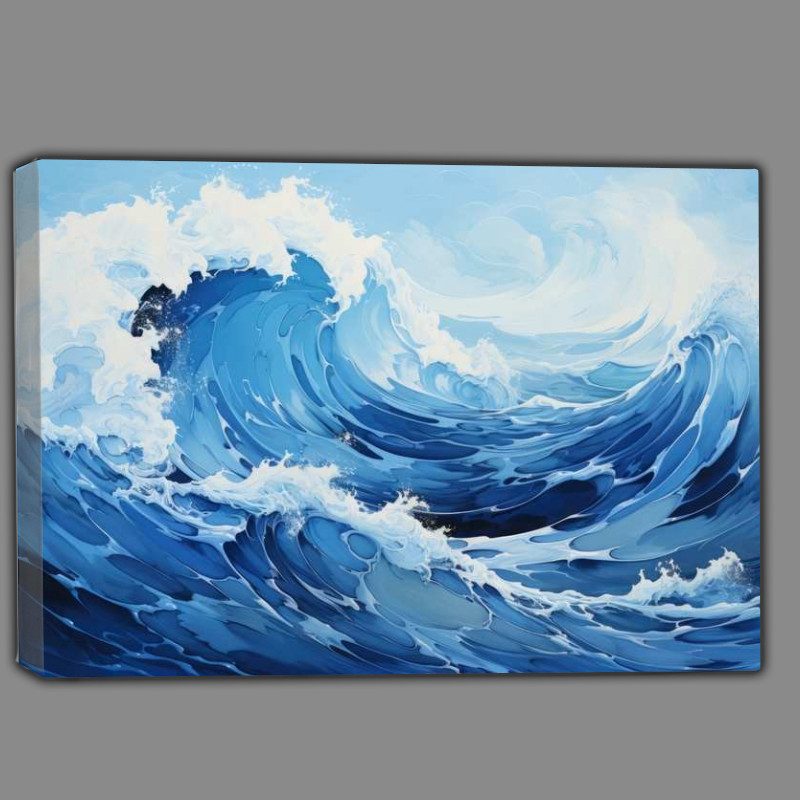 Buy Canvas : (Rough seas with bigh swells)