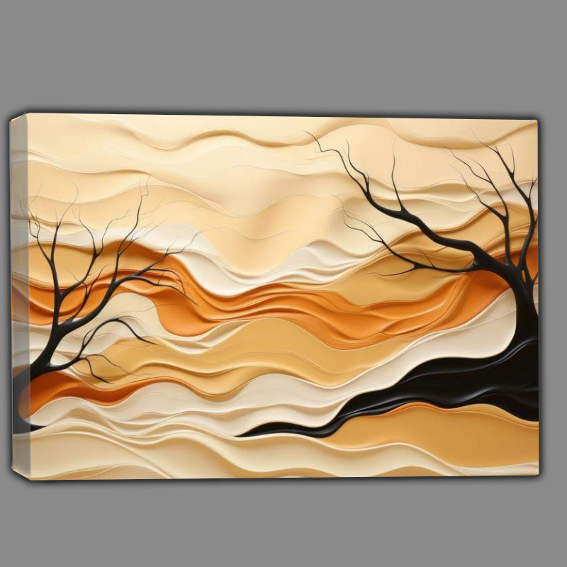 Buy Canvas : (Abstract style of a pair Trees)
