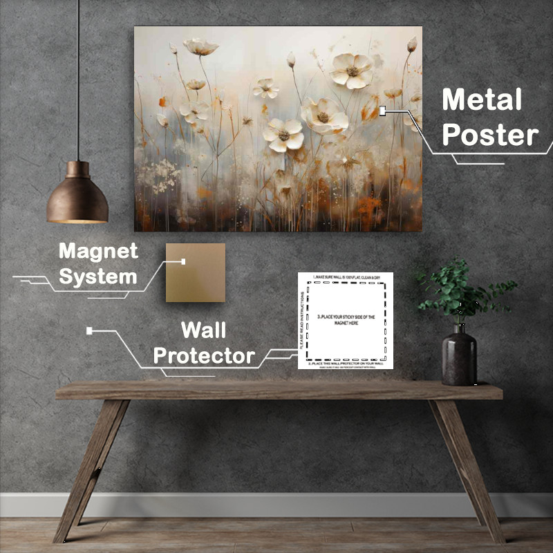 Buy Metal Poster : (Wldflowers Petals Distilled Arts Essence)