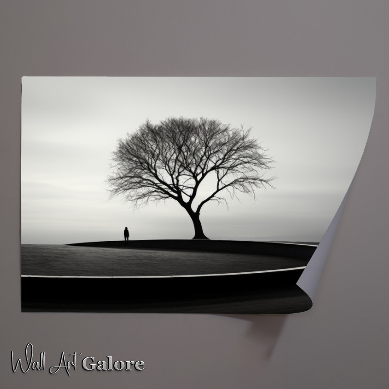 Buy Unframed Poster : (Serenity Tree black and white)