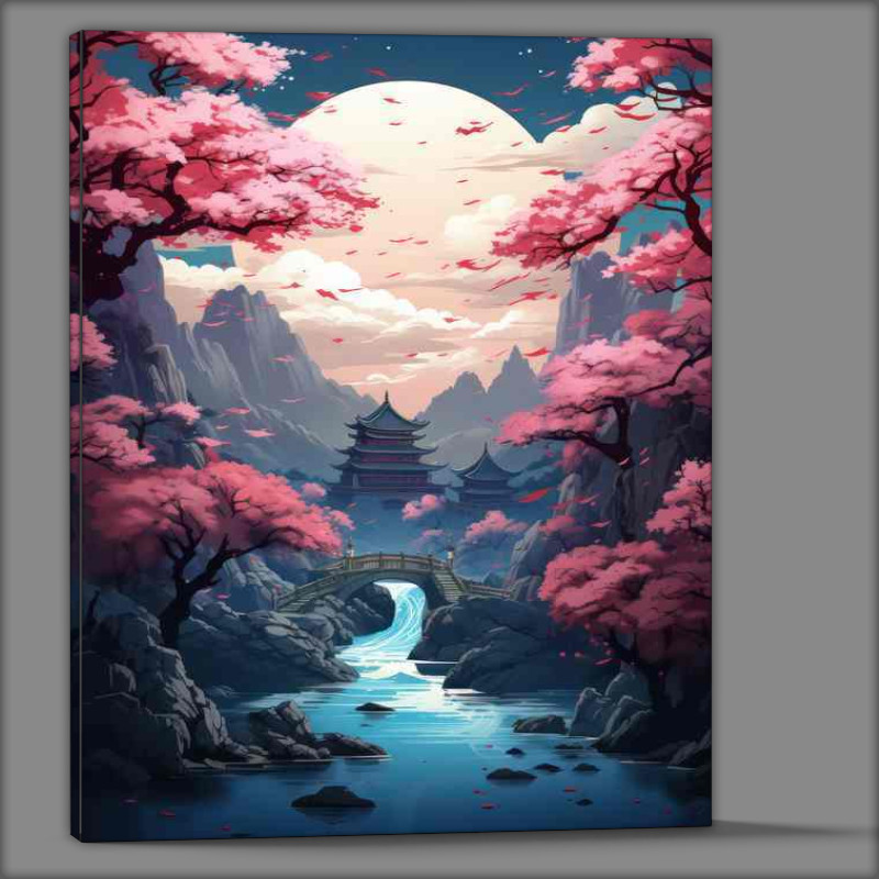 Buy Canvas : (A Journey Through Japans Cherry Blossom Valleys)