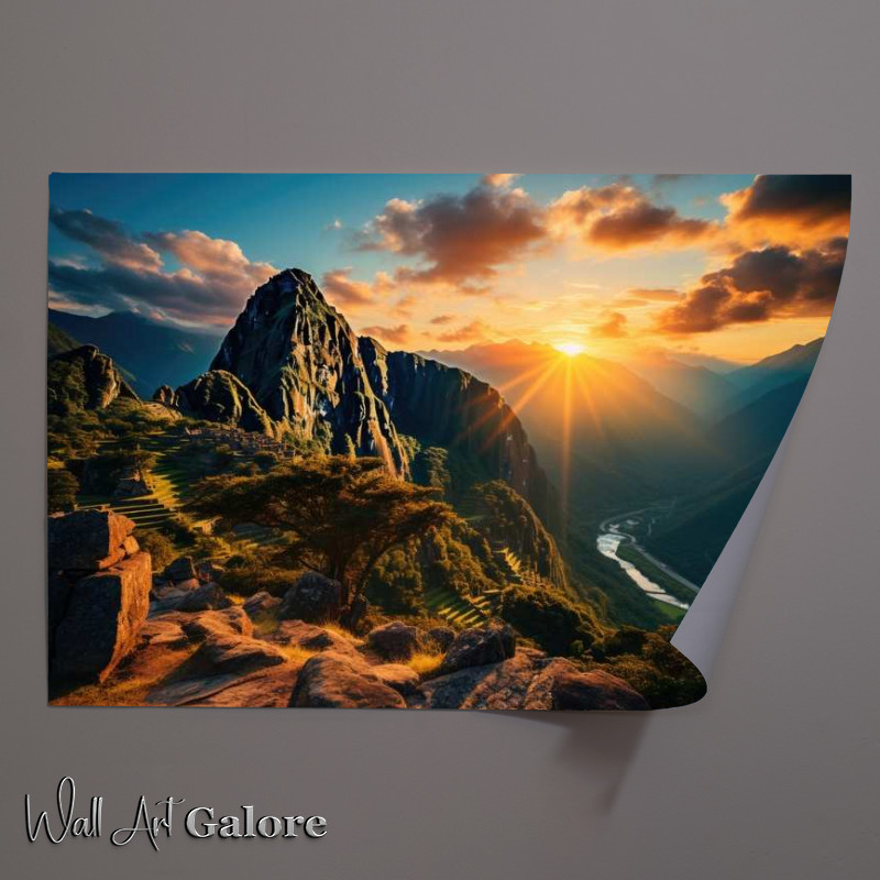 Buy Unframed Poster : (Machu Picchu in vibrant colours)