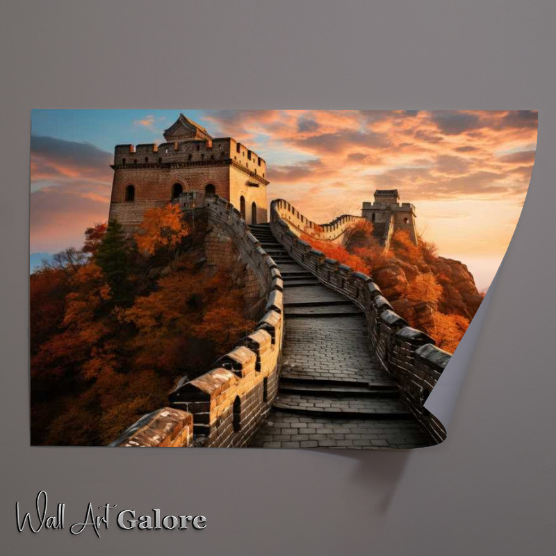 Buy Unframed Poster : (Wall of China defence towers)