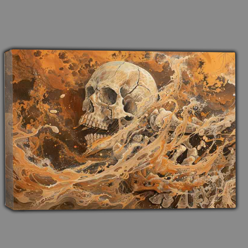 Buy Canvas : (Skull in the tangled ocean)