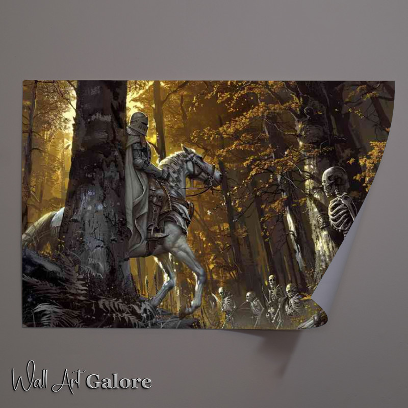 Buy Unframed Poster : (Knight in shining armor rides on the back)