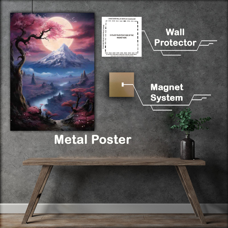 Buy Metal Poster : (Blooming Peaks A Journey Through Japans Mountains)