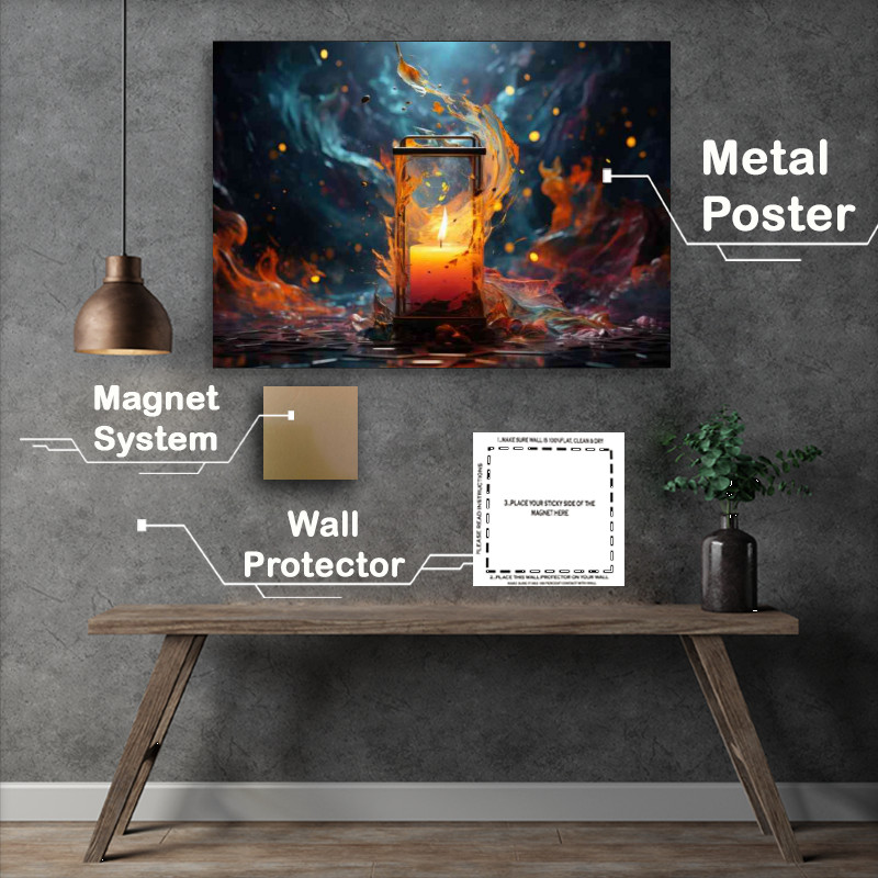 Buy Metal Poster : (Candle burning so bright)