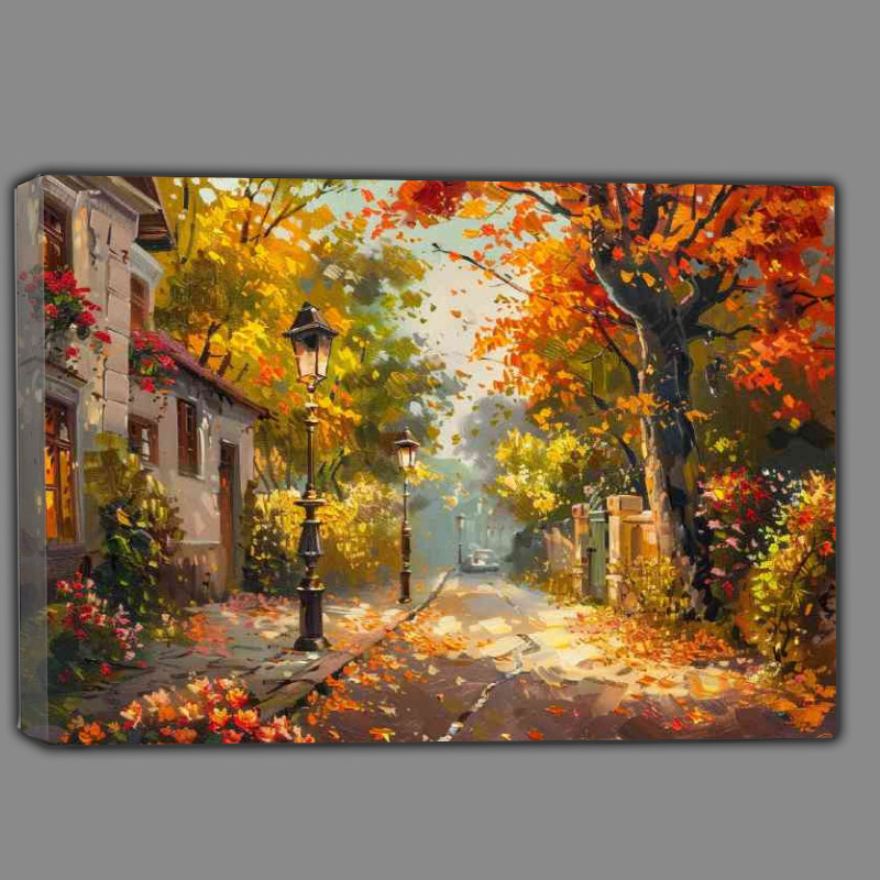 Buy Canvas : (Old street with trees)