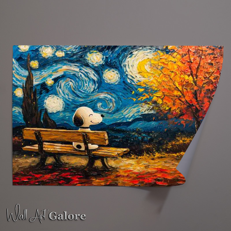 Buy Unframed Poster : (Painted style winter A Beagle in the park)