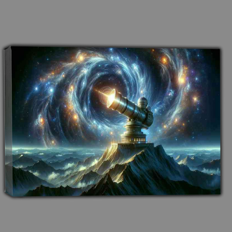 Buy Canvas : (Ethereal astronomical observatory constructed)