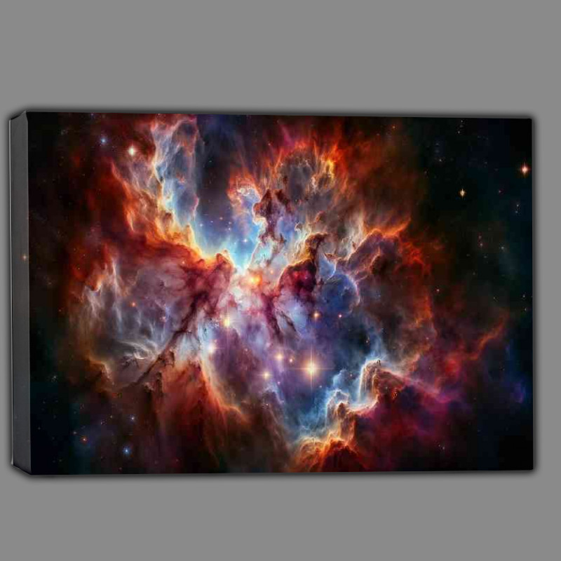 Buy Canvas : (nebula as viewed through the lens of a powerful space telescope)