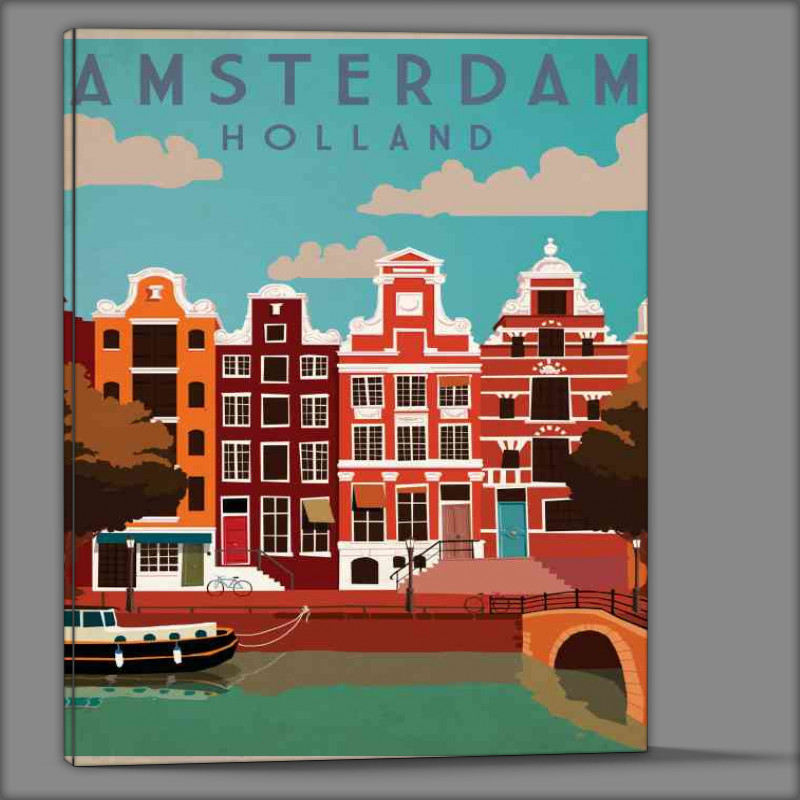 Buy Canvas : (Amsterdam a tourist destination)