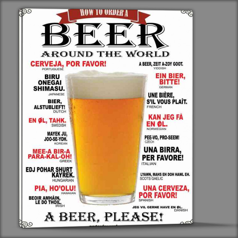 Buy Canvas : (Beer all around the world)